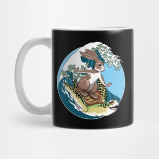 The Tortoise and the hare - Surfing Graphic Design Mug